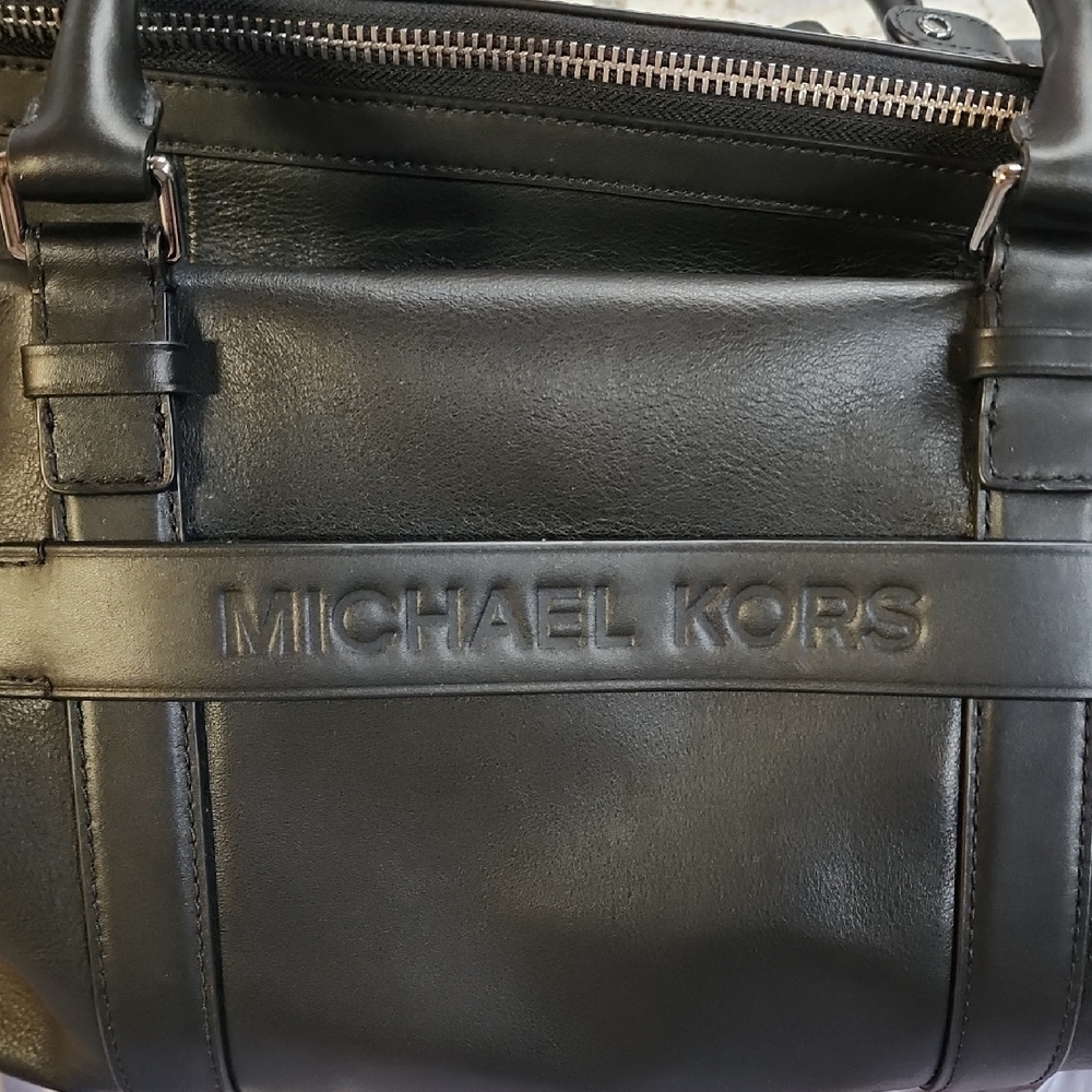 Michael Kors Black Duffel Bag - Varick - Picture 8 of 10